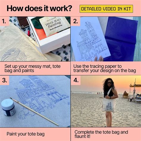 DIY Tote Bag Painting Kit | Art & Craft Kit for Adults | Kitsters