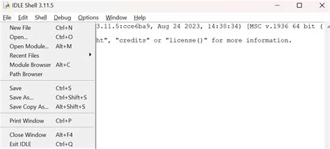Python IDLE Basics 的图像结果
