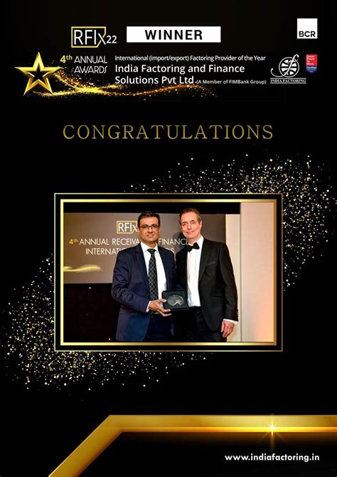 International Factoring Services award