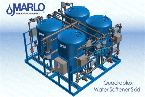 Quadraplex Water Softener Skid | MARLO