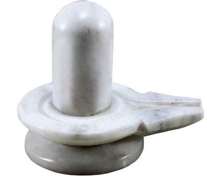 RATAN BAZAAR white stone shivling,lord shiva,lingam Decorative ...
