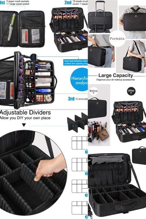 makeup artist cosmetic organizer storage travel case – Cilios
