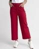 Buy Red Trousers & Pants for Women by Fable Street Online | Ajio.com