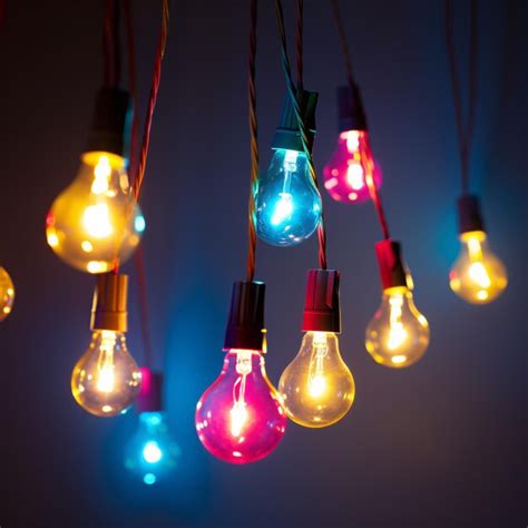 Image result for Colorful String Lights