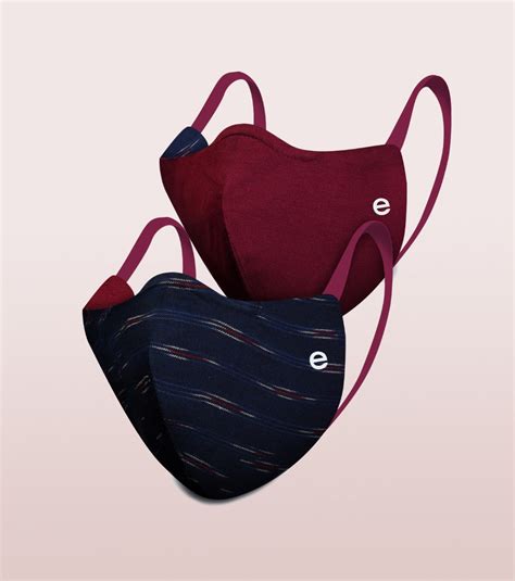 Enamor Smart Mask - Reversible Face Mask & Ikat Mask for Adult Cotton ...