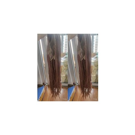 Buy xiweiya Mixed Peach Pink Micro Braids Lace Front Wig Omber Golden ...