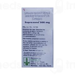 Supraxone 500 Mg Injection: Uses, Side Effects, Price & Substitutes