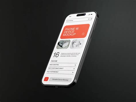 iPhone App Screen Mockup Set