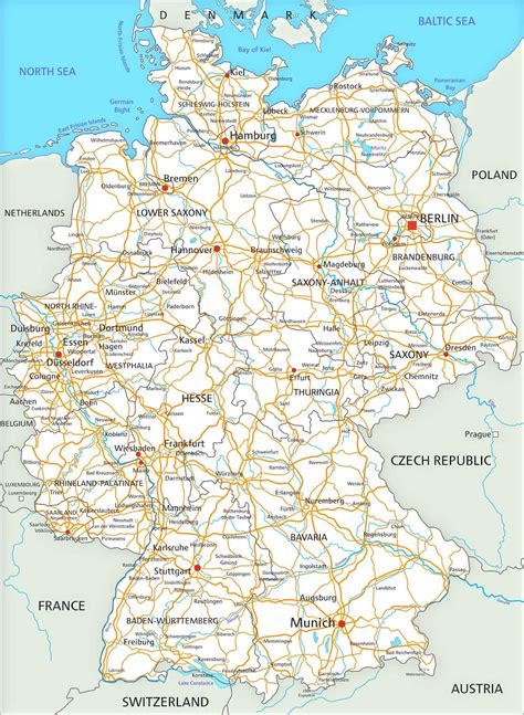 Germany Cities Map - Guide of the World