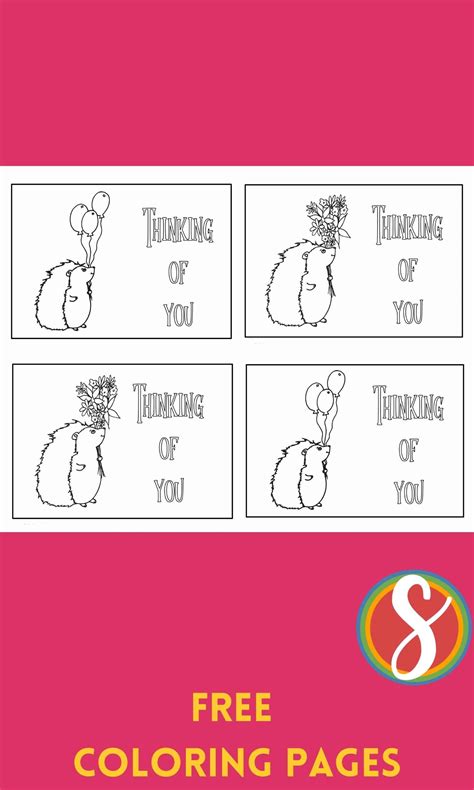Thinking Of You Coloring Pages Free Printable