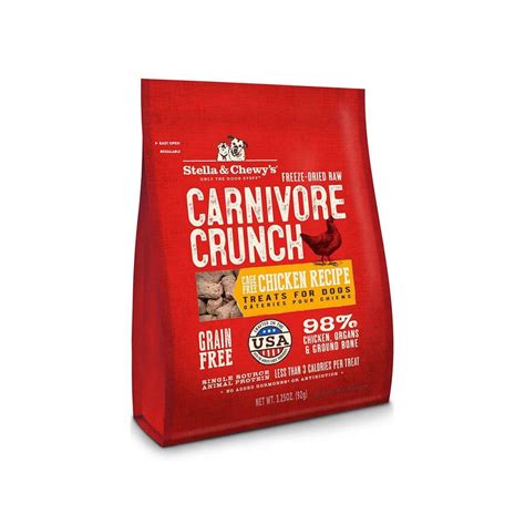 Stella & Chewys Chicken Carnivore Crunch Dog Treats - OK Feed & Pet Supply