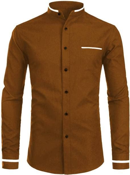 Chinese Collar Shirts - Buy Chinese Collar Shirts online at Best Prices ...