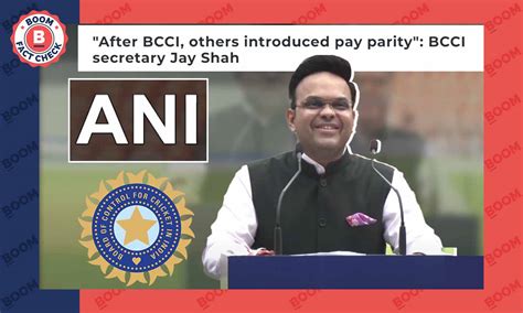 Jay Shah's Remarks On Pay Parity In Cricket: A Context Check | BOOM