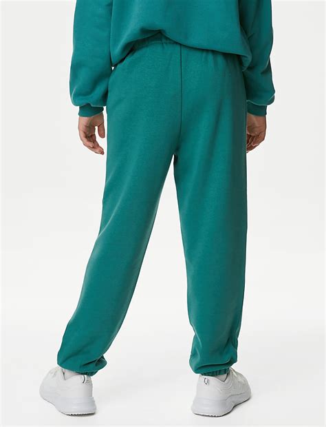 Buy Cotton Rich Plain Joggers (6-16 Yrs) at Marks & Spencer