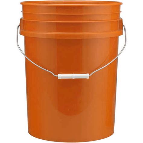 Buy 5 Gallon (20L) Plastic Buckets, 3-Pack - Orange Online at Lowest ...