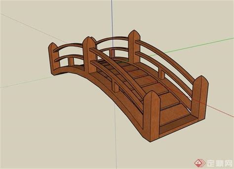 详细完整的木桥设计su模型