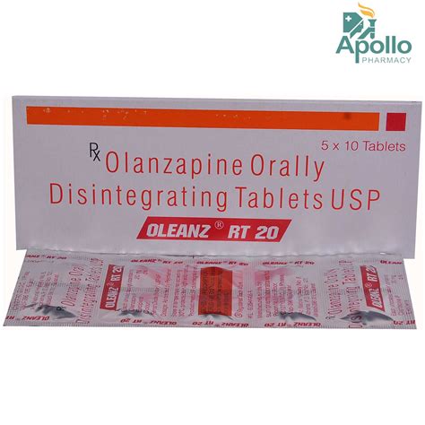 Oleanz RT 20 Tablet 10's Price, Uses, Side Effects, Composition ...