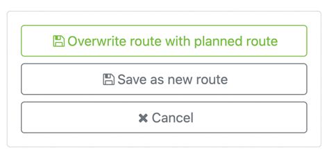 Change created route and save under new name without overwriting ...