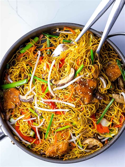 Chicken Chow Mein with Vegetables - Better than Takeout! - Drive Me Hungry