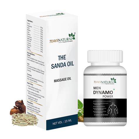 Sanda Oil & Men Double Power Capsule (Combo) – 7Days Natural