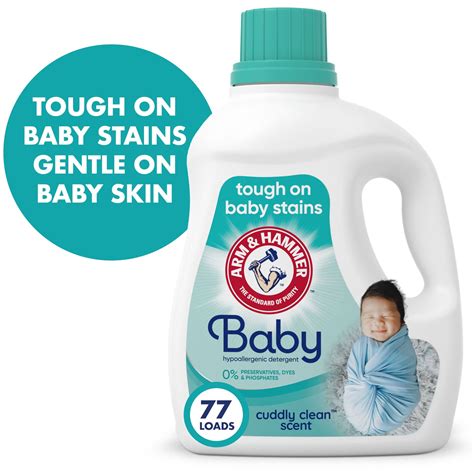 ARM & HAMMER Baby Hypoallergenic Liquid Laundry Detergent 100.5 fl oz ...