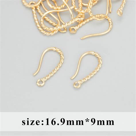 GP 1695 - 14k gold plated twist hoop ( 2 pc ) - anti tarnish – Shas