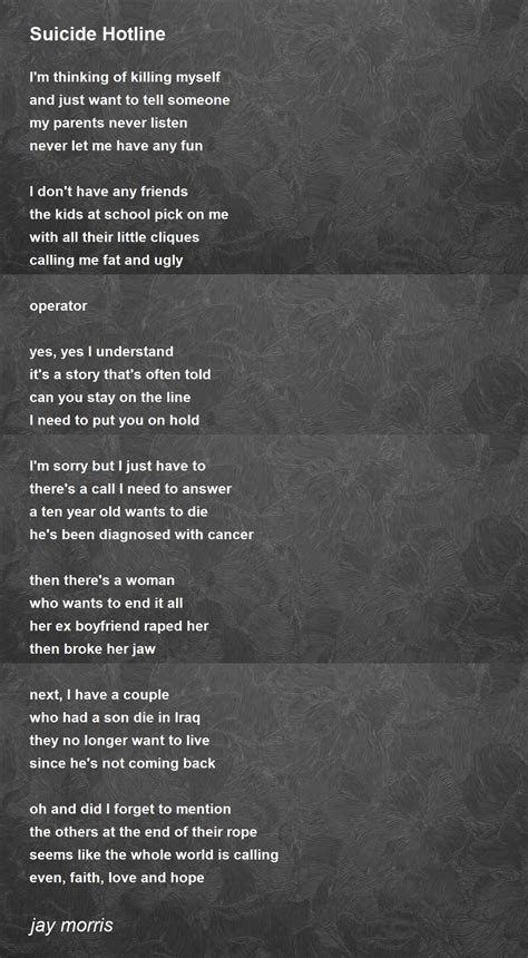 Suicide Prevention Poems