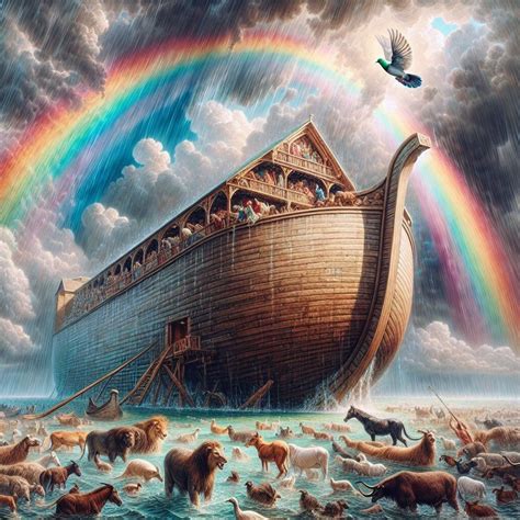 Noah, ark, rain, dov | Bible Art | Bible noah, Jesus pictures, Bible ...