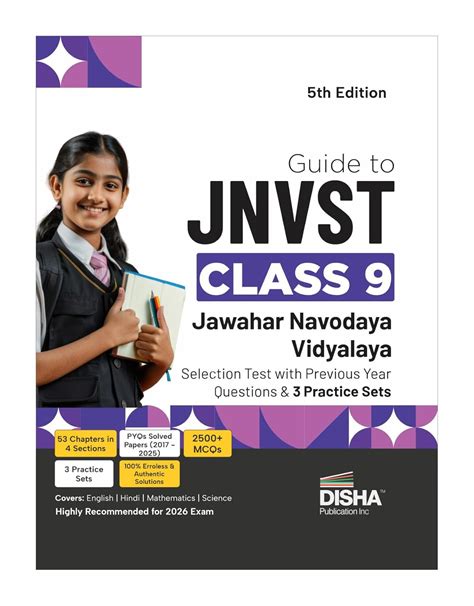 Disha Guide to JNVST Class 9 | Jawahar Navodaya Vidyalaya Selection Te ...