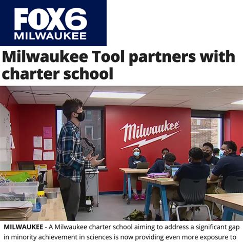 Milwaukee Academy of Science Milwaukee Tool partners with charter school