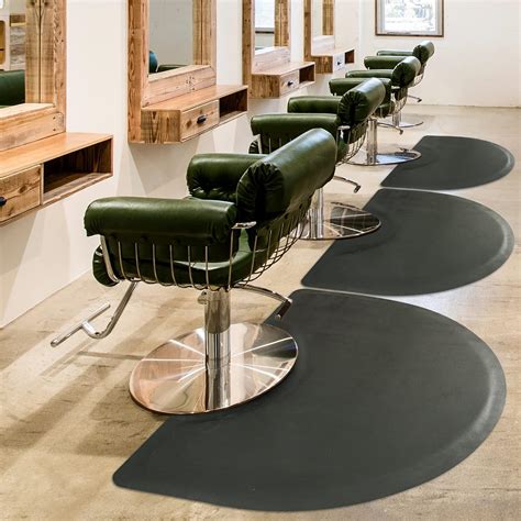 Salon Mat 3'x5' Barber Shop Chair Mat Anti-Fatigue Floor Mat - Black ...