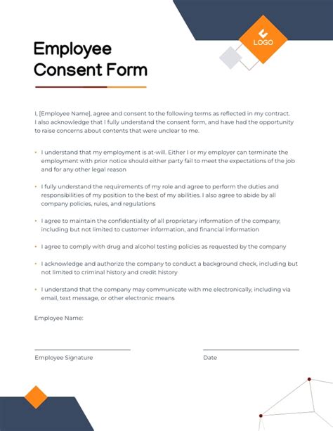 Image result for Consent Form Examples