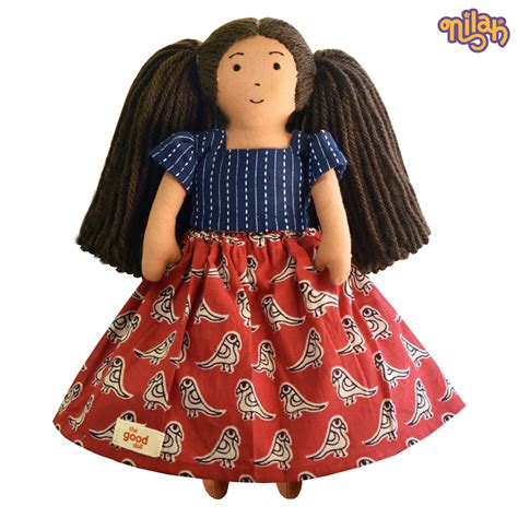 Handmade Mini Soft Doll for Kids – Soft Fabric Indian Doll (Mira ...