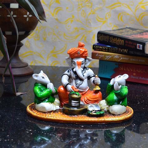 Ganesha With Rat | Lord Ganesha Doing Shiva Pooja With 2 Rats ...