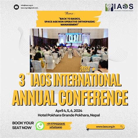 IAOS INTERNATIONAL ANNUAL CONFERENCE, Hotel Grande Pokhara, April 4 ...