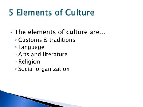 5 Elements of Culture 的图像结果