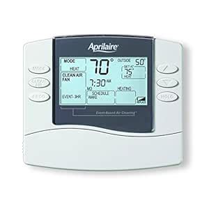 Aprilaire 8476 Thermostat, Programmable Dual Powered Universal ...
