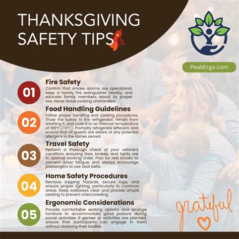 Peak Ergonomics | *Thanksgiving Safety Tips - Peak Ergonomics