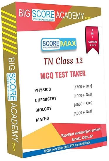 Big Score Academy - Tamilnadu Samacheer Kalvi Class 12 Combo Pack - One ...