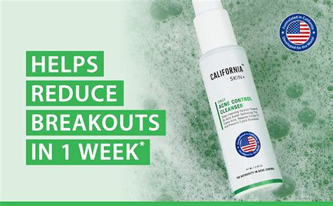 California Skin+ Acne Control Cleanser | Sulfur & Salicylic Acid Face ...