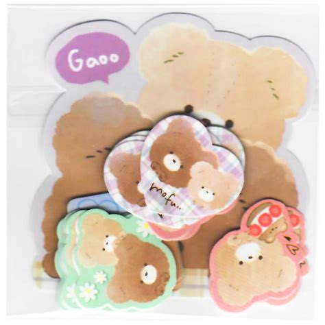 Q-Lia Fluffy Bears Die-Cut Sticker Sack - Kawaii Depot