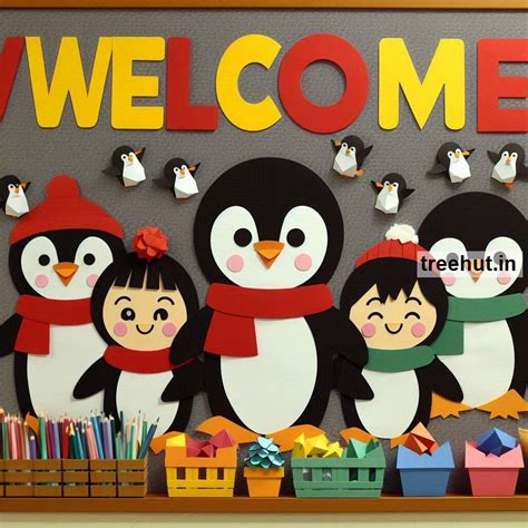 Penguin Bulletin Board Ideas, Door Decor, Hallway Display and Polar ...