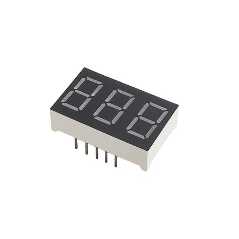 0.4" 3-Digit Common Cathode Red 7-Segment Display