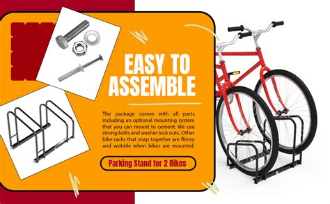 Cycle Stands India - Mild Steel Black Floor Mount Staggered Bicycle ...