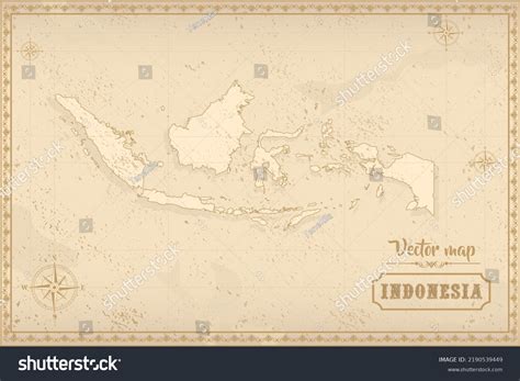 Map Indonesia Old Style Brown Graphics Stock Vector (Royalty Free) 2190539449 | Shutterstock