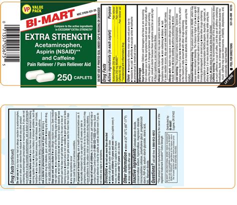 DailyMed - ACETAMINOPHEN, ASPIRIN, AND CAFFEINE tablet