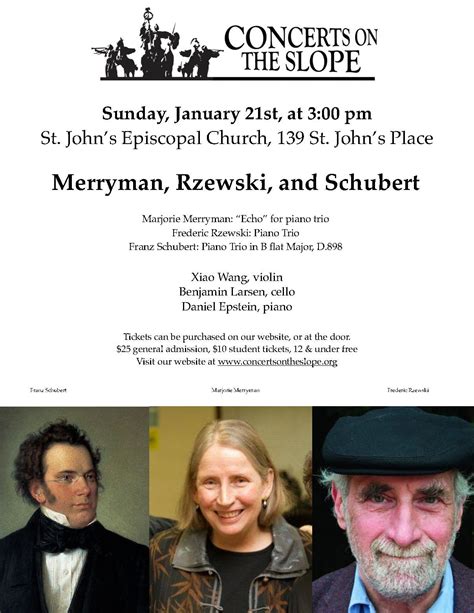 Jan 21 | Chamber music concert | Park Slope, NY Patch