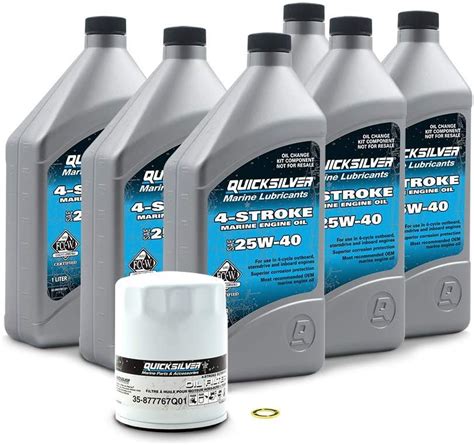 Buy Quicksilver 8M0169542 High Horsepower Oil Change Kit - for Mercury ...