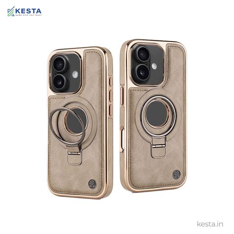 iPhone 16 Cover - Classy Elite Desert Leather Case (Built-In Magnetic ...