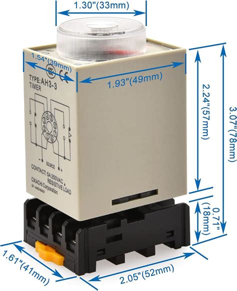 Baomain Time Relay - DC 24V, 60s Timer Power ON India | Ubuy